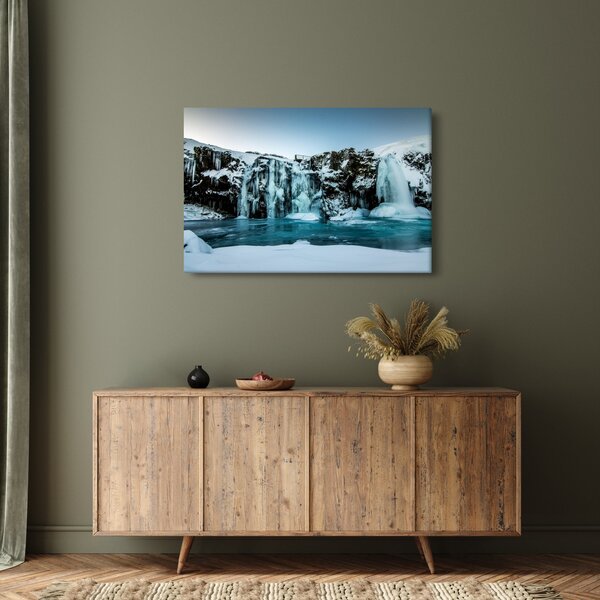 Tablou cu cascade înghețate (90x60 cm)