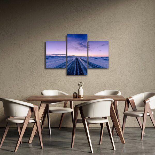 Tablou - autostrada iarna (90x60 cm)
