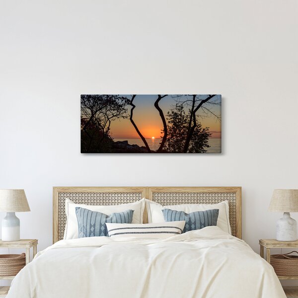 Tablou cu apus de soare (120x50 cm)