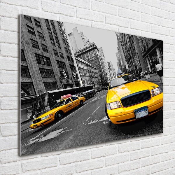 Imagine de sticlă New York taxiuri