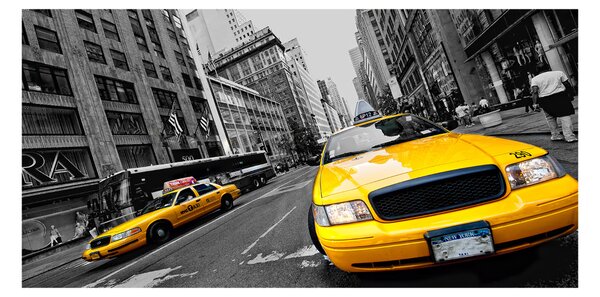 Imagine de sticlă New York taxiuri