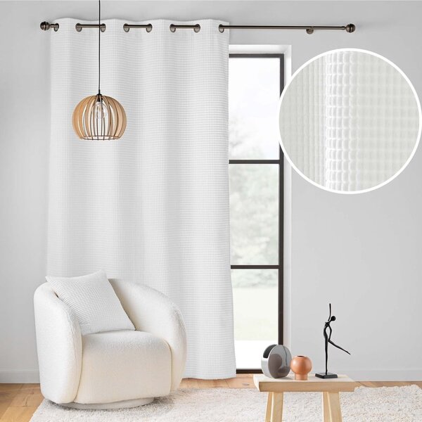 Draperie albă din catifea 140x260 cm Swing – douceur d'intérieur