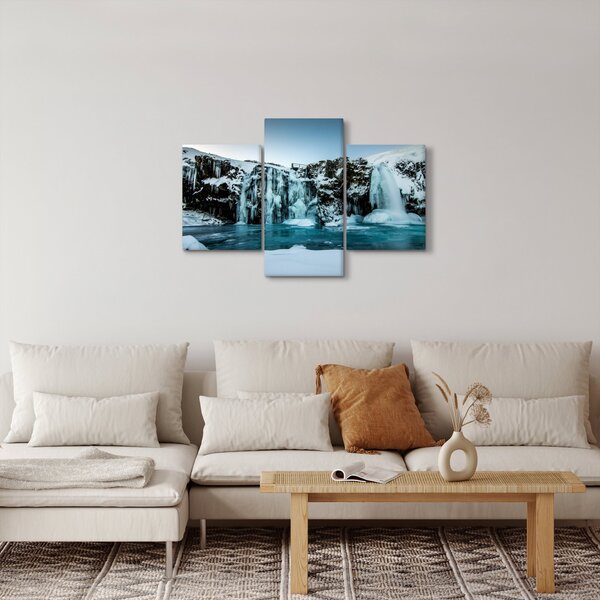 Tablou cu cascade înghețate (90x60 cm)