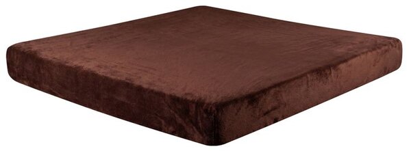 Cearceaf cu elastic din micropluș de culoarea ciocolatei 180 x 200 cm