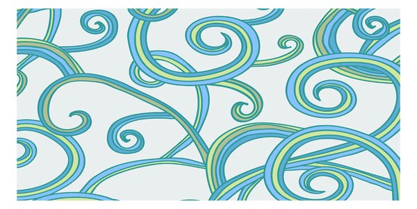 Tablou din Sticlă spirale abstracte