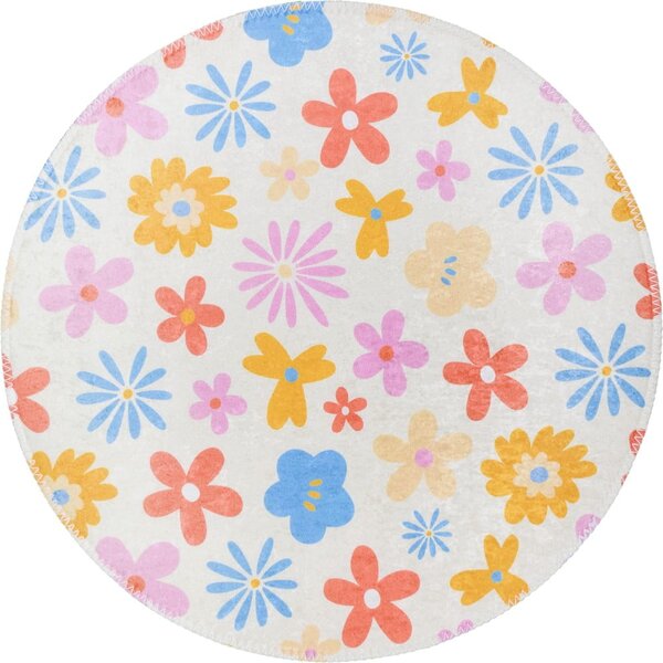 Covor pentru copii lavabil ø100 cm Joyfull Garden – Vitaus