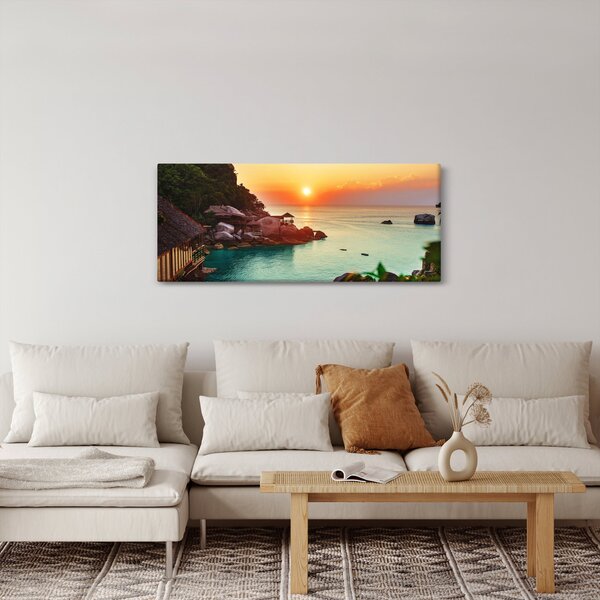 Tablou cu plaja frumoasă (120x50 cm)