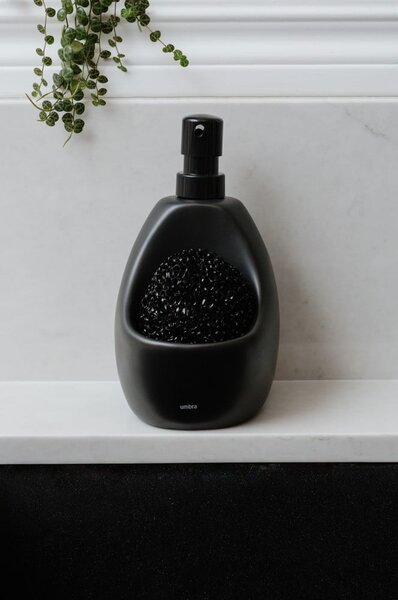 Dozator de săpun lichid negru din ceramică 590 ml Joey – Umbra