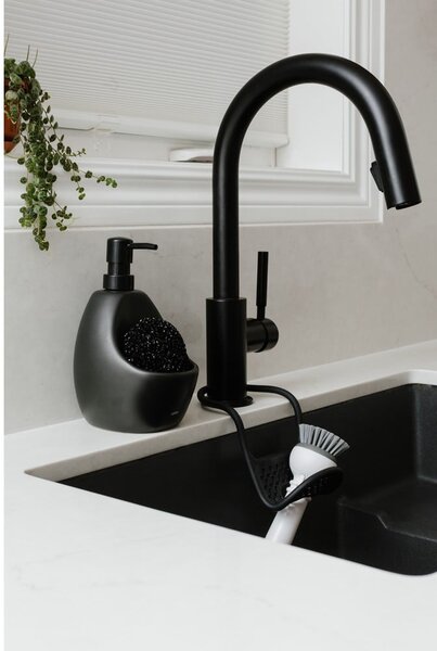Dozator de săpun lichid negru din ceramică 590 ml Joey – Umbra