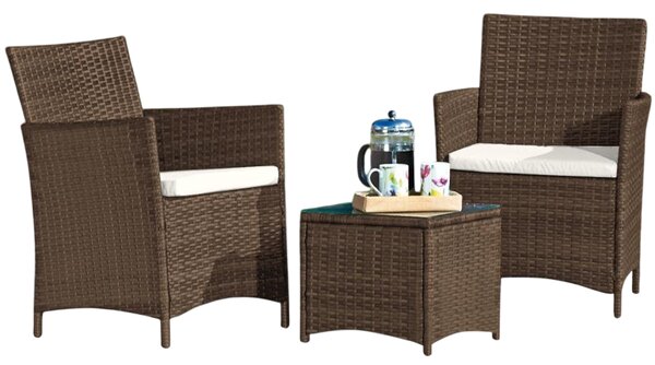 Set de mobilier din ratan Avenberg Veneto,maro/bej
