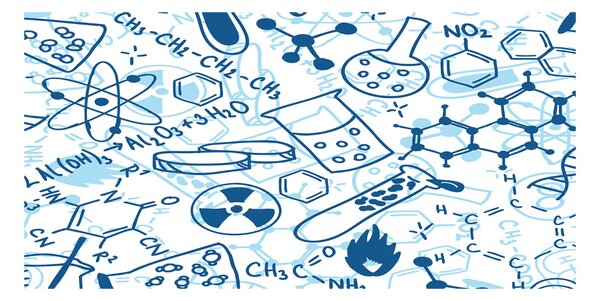 Tablou sticlă fundal chimie