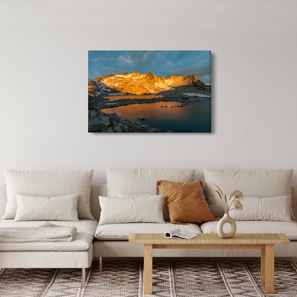 Tablou cu peisaj montan (90x60 cm)