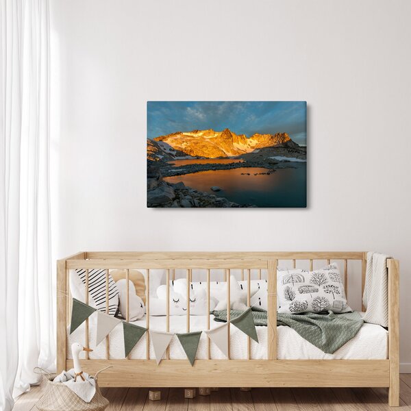 Tablou cu peisaj montan (90x60 cm)