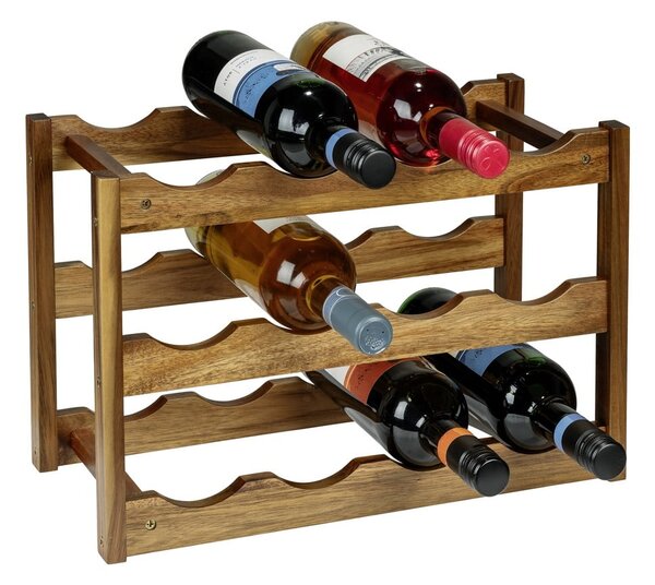 Suport pentru sticle de vin din lemn număr de sticle 12 Fondi – Wenko
