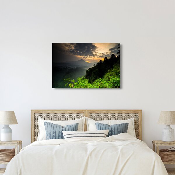 Tablou - peisaj montan verde (90x60 cm)