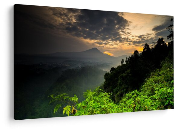 Tablou - peisaj montan verde (90x60 cm)