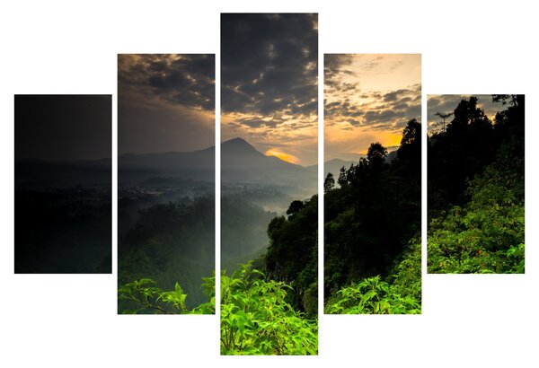 Tablou - peisaj montan verde (150x105 cm)