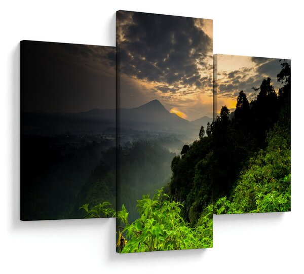 Tablou - peisaj montan verde (90x60 cm)