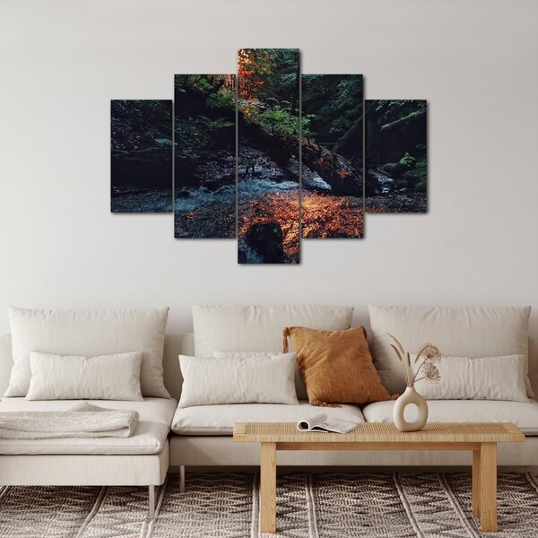 Tablou cu râu montan (150x105 cm)