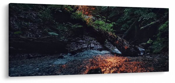 Tablou cu râu montan (120x50 cm)