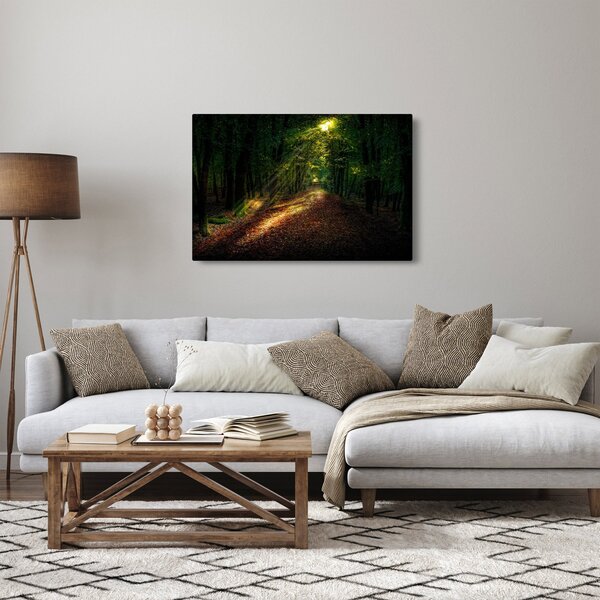 Tablou cu poteca prin pădure (90x60 cm)