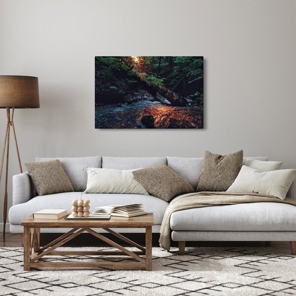 Tablou cu râu montan (90x60 cm)