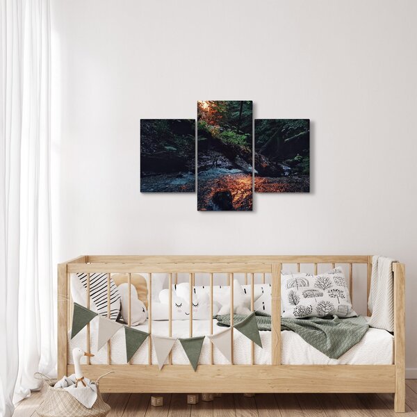 Tablou cu râu montan (90x60 cm)