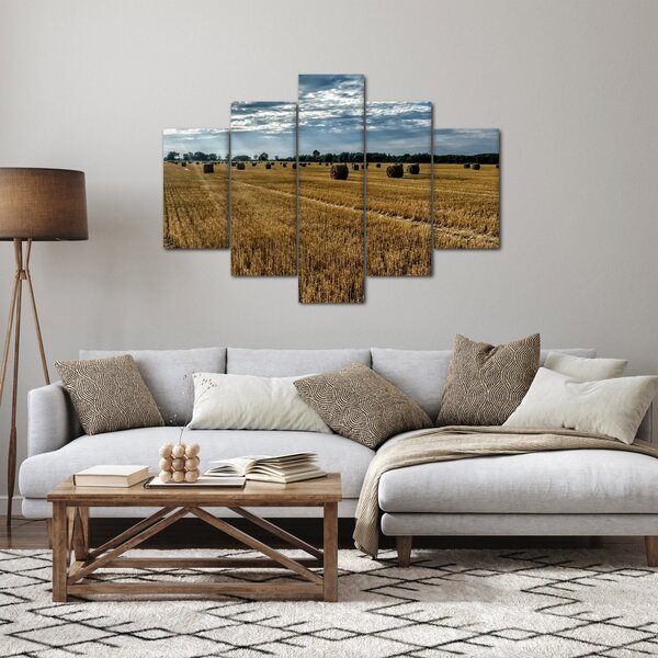 Tablou cu câmp recoltat (150x105 cm)