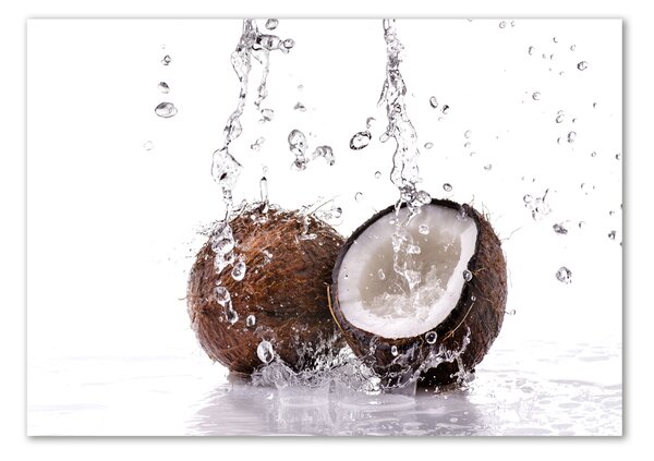 Tablou pe pe sticlă Și apă de nucă de cocos