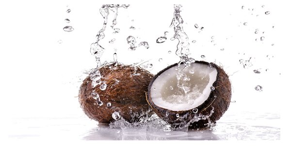 Tablou pe pe sticlă Și apă de nucă de cocos