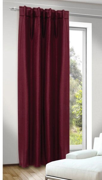Draperie roșie termoizolantă, dimout (semi-opacă) 135x245 cm Uni – Sehlbach