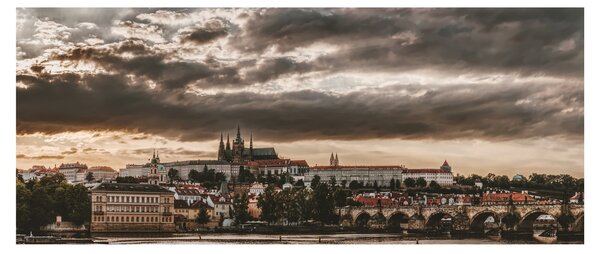 Tablou - Praga înnorită (120x50 cm)