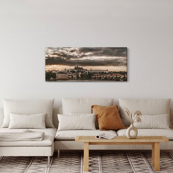 Tablou - Praga înnorită (120x50 cm)