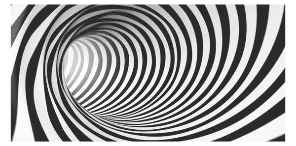 Fotografie imprimată pe sticlă tunel 3D