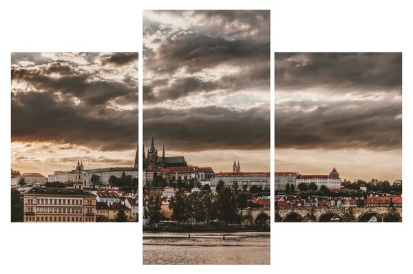 Tablou - Praga înnorită (90x60 cm)