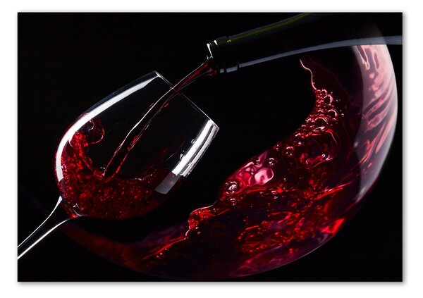 Tablou din Sticlă vin rosu