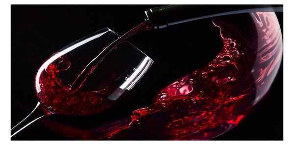Tablou din Sticlă vin rosu