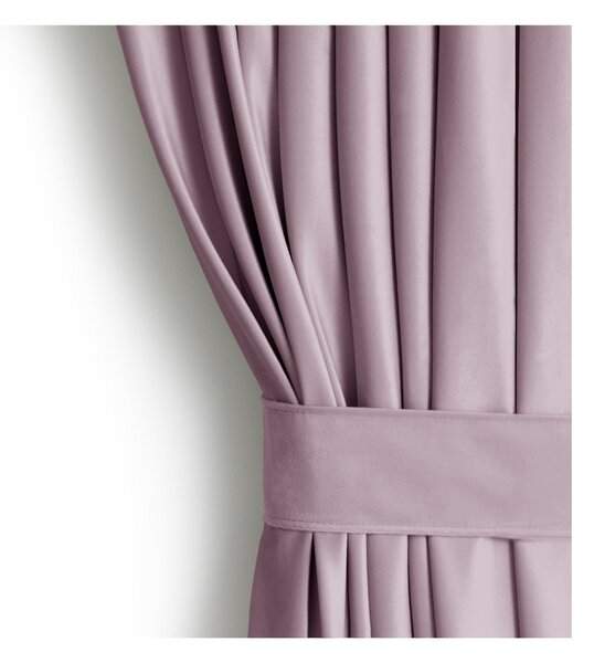 Draperie roz-deschis dimout (semi-opacă) din catifea 140x245 cm Eyelets – Restilo