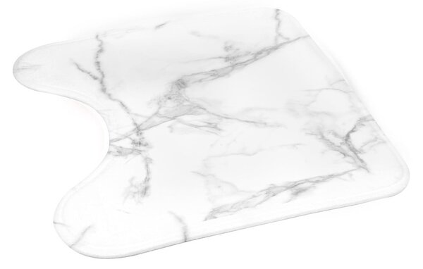 Covoraș de baie alb-gri pentru WC 45x45 cm Marbre – douceur d'intérieur