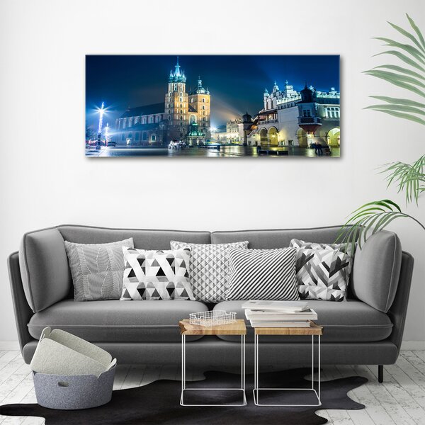 Imprimare tablou canvas Cracovia noaptea