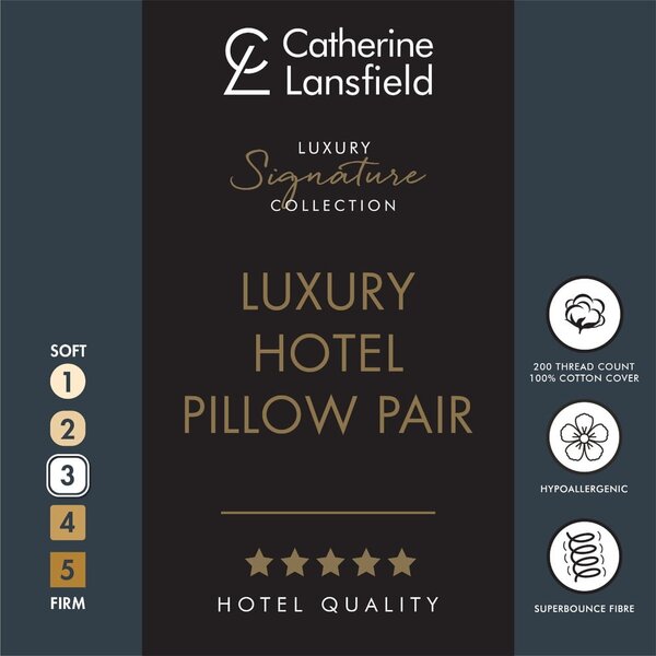 Perne 2 buc. 48x74 cm Hotel Satin Stripe – Catherine Lansfield