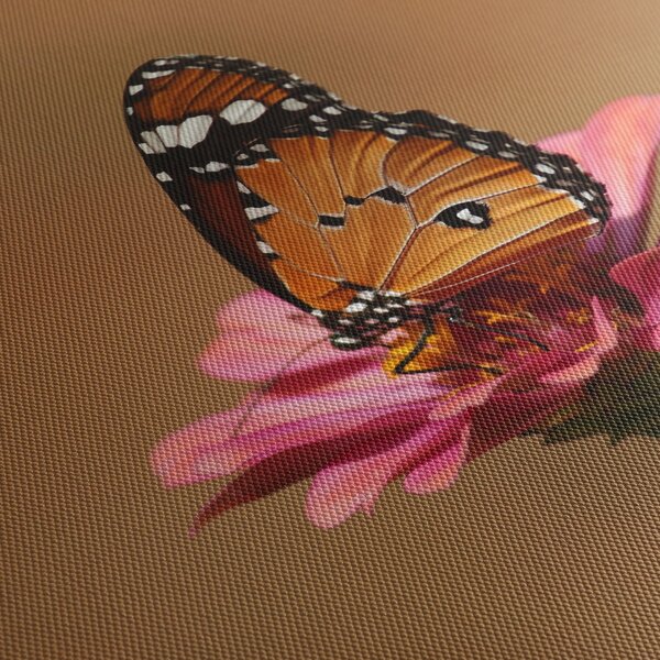 Tablou cu fluture pe floare (90x60 cm)