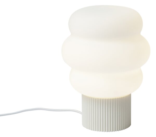 Lampă de masă Japandi bej cu sticlă opal 18cm - Kumo