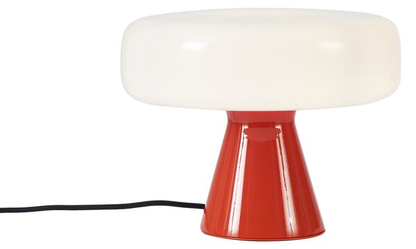 Lampă de masă retro roșie cu alb - Knob