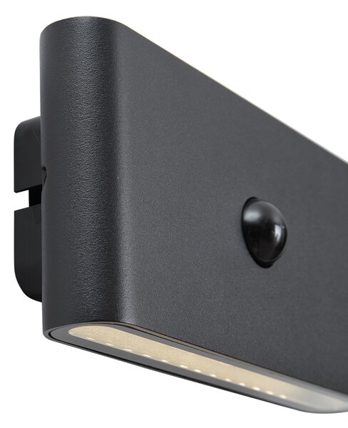 Lampă de perete neagră cu senzor de lux magnetic, cu LED reîncărcabil - Batt