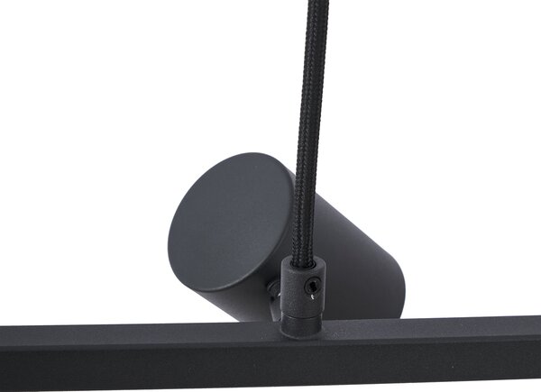 Lampă suspendată modernă neagră cu 6 lumini - Jeana Straight