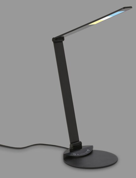 Briloner Lampă de birou LED Haiti touchdim CCT negru, reglabil, Negru, Studiu / Birou, Metal, Modern