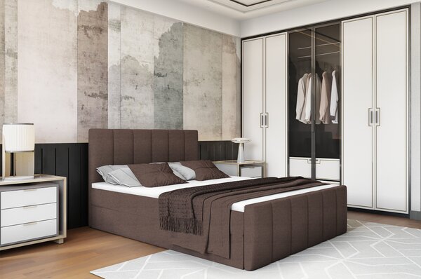 KONDELA Pat boxspring, 180x200, maro, STAR