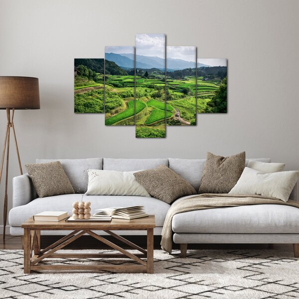 Tablou cu câmp de orez (150x105 cm)