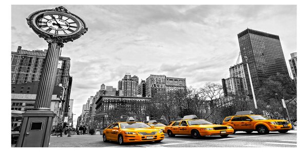 Imagine de sticlă New York taxiuri